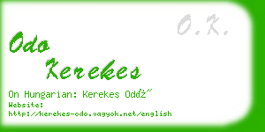 odo kerekes business card
